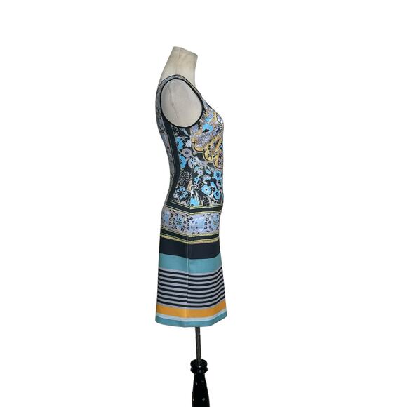Clover Canyon colorful sleeveless fitted mini dress size small - Picture 15 of 16